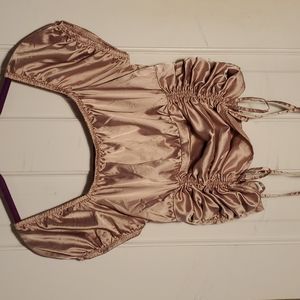 Satin Pink Princess Top